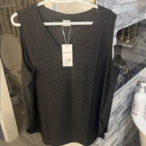 Women's Black Sleeveless Blouse